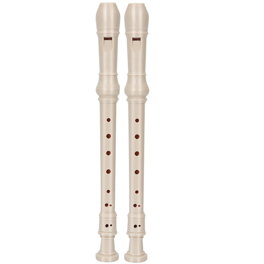 

2pcs Soprano Recorder 8 Holes Kids Beginner Practice Instrument Resin Portable Professional Recorder Gift For Children