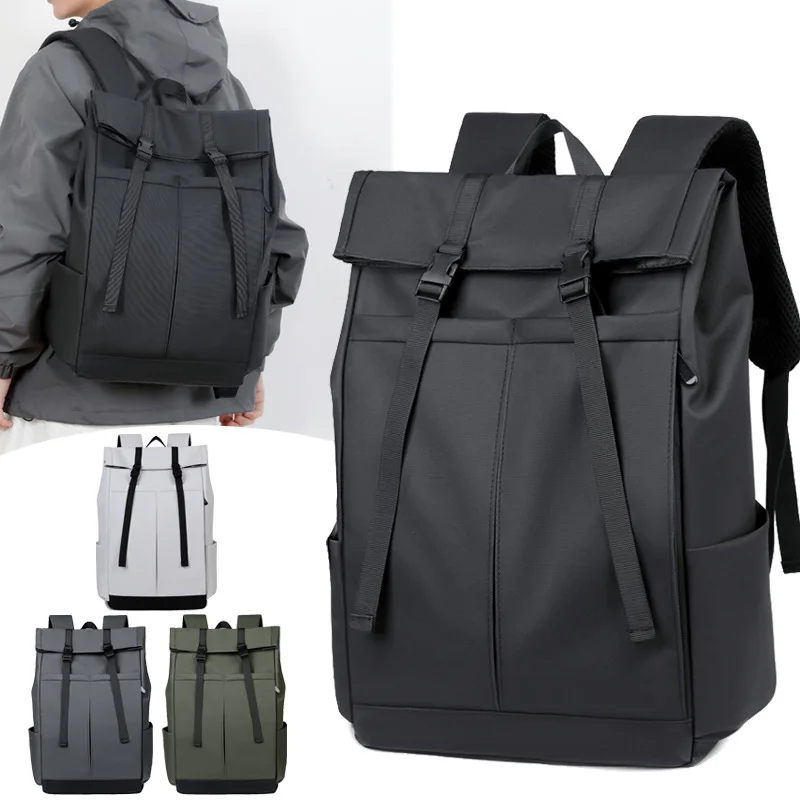 Handheld backpack, new trend, lightweight, large capacity, waterproof, fashionable, comfortable, commuting men's backpack