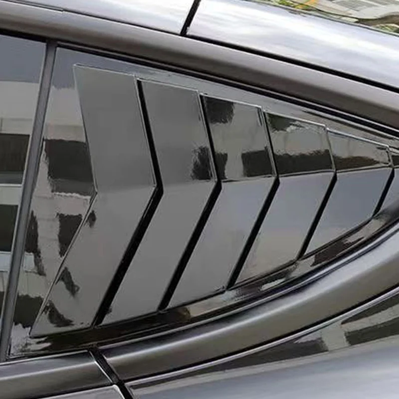 

Для Tesla Model 3 Highland 2024: Накладки на задние окна (жалюзи) из ABS-пластика, декоративные накладки на боковые вентиляционные отверстия, треугольные модифицированные аксессуары для автомобиля