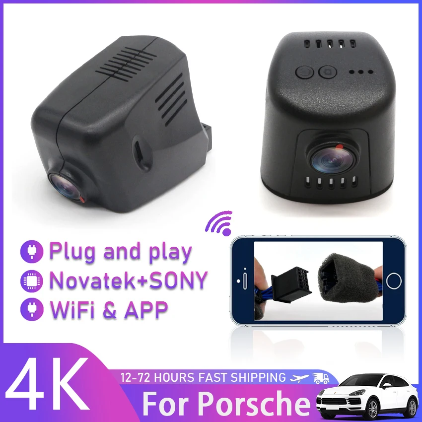 

Plug and play Hidden Car DVR Wifi Dash Cam Camera For Porsche Cayenne Panamera For Macan Taycan 911 911 Turbo 718 Boxster Cayman