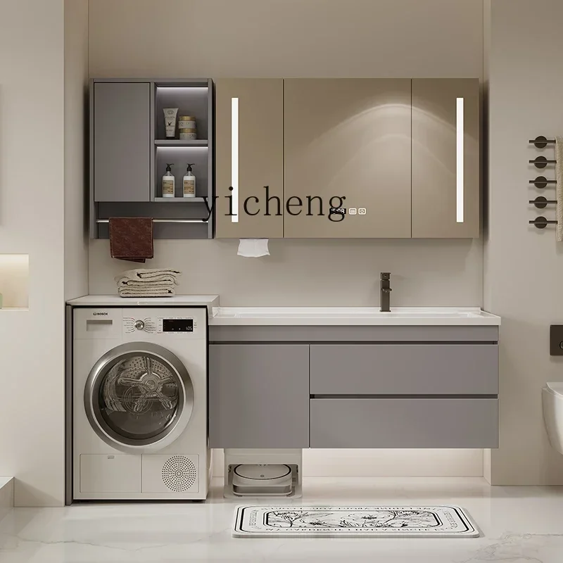 y8-ceramic integrated washbasin, washing machine cabinet, combination bathroom cabinet, toilet, hand and face table