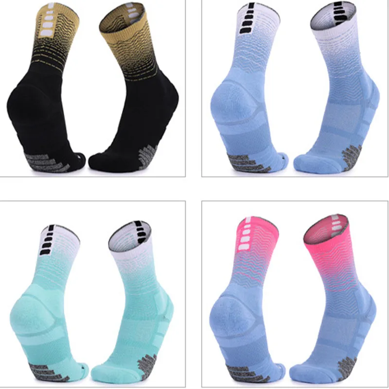 Men Motion Competition Cycling Socks Men Women Sport Riding Socks Mesh Basketball Badminton Racing Socks Calcetines