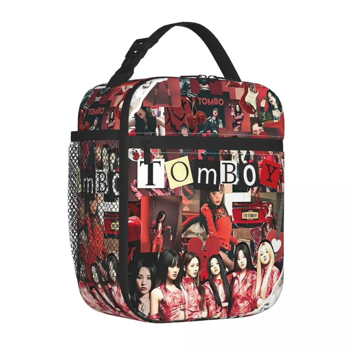 

(G) I-Dle Girl Group K-Pop Pop Insulated Lunch Bag Portable Lunch Container Cooler Bag Lunch Box Tote School Travel Bento Pouch