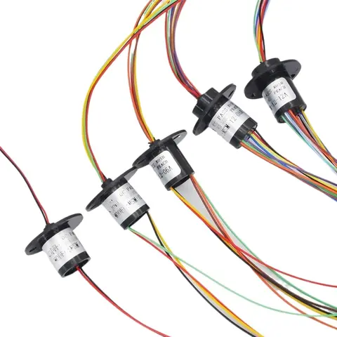 12.5mm Micro Slip Ring 2/4/6/8/12/18 Channel 2A Rotate Dining Table RC Model Chassis Infinite Rotation PTZ Gimbal Electric Rings
