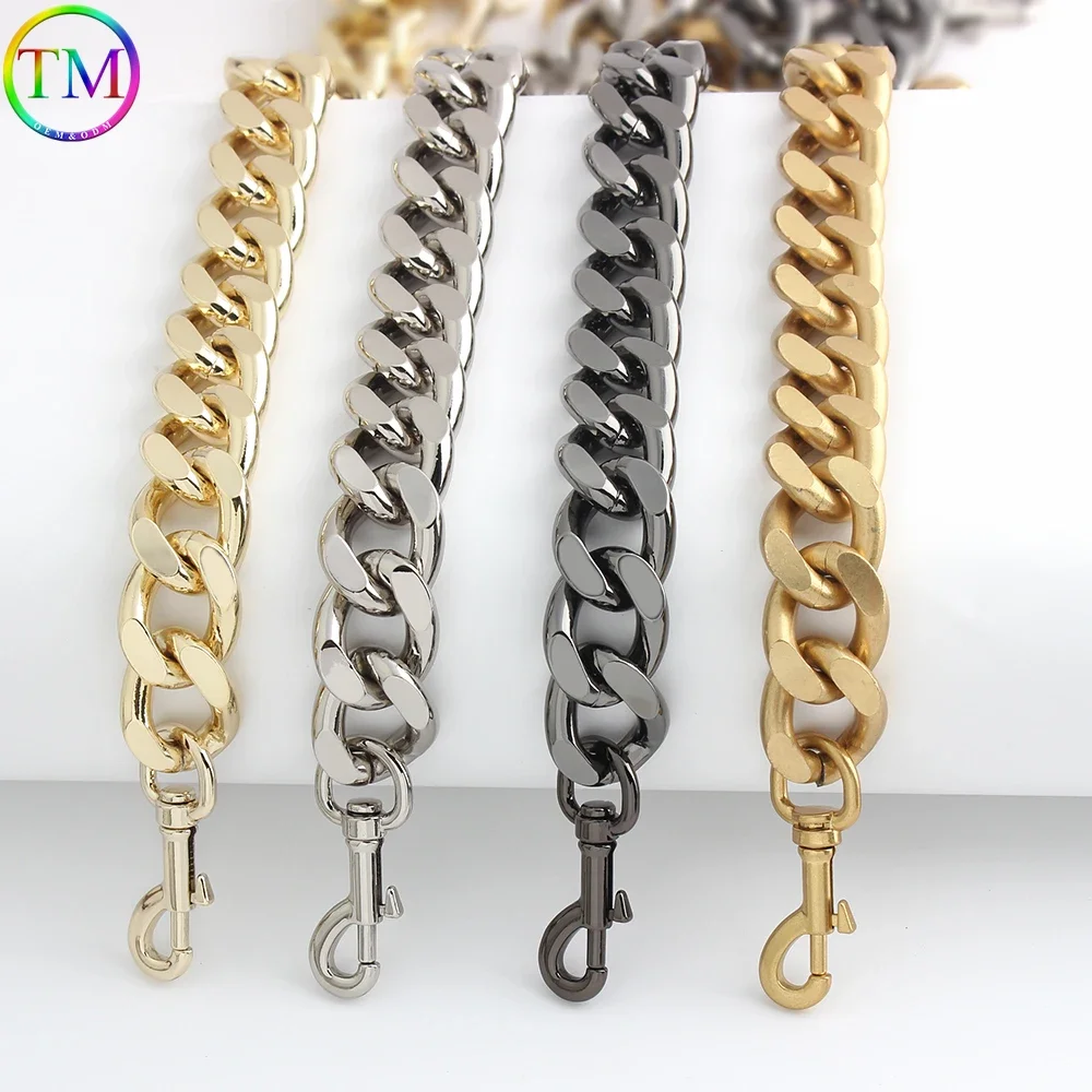 30-45-60-100cm 25mm Metal Aluminum Thick Bag Chains For Chain Charm Shoulder Bags Wallet Handle Handbag Strap Accessories