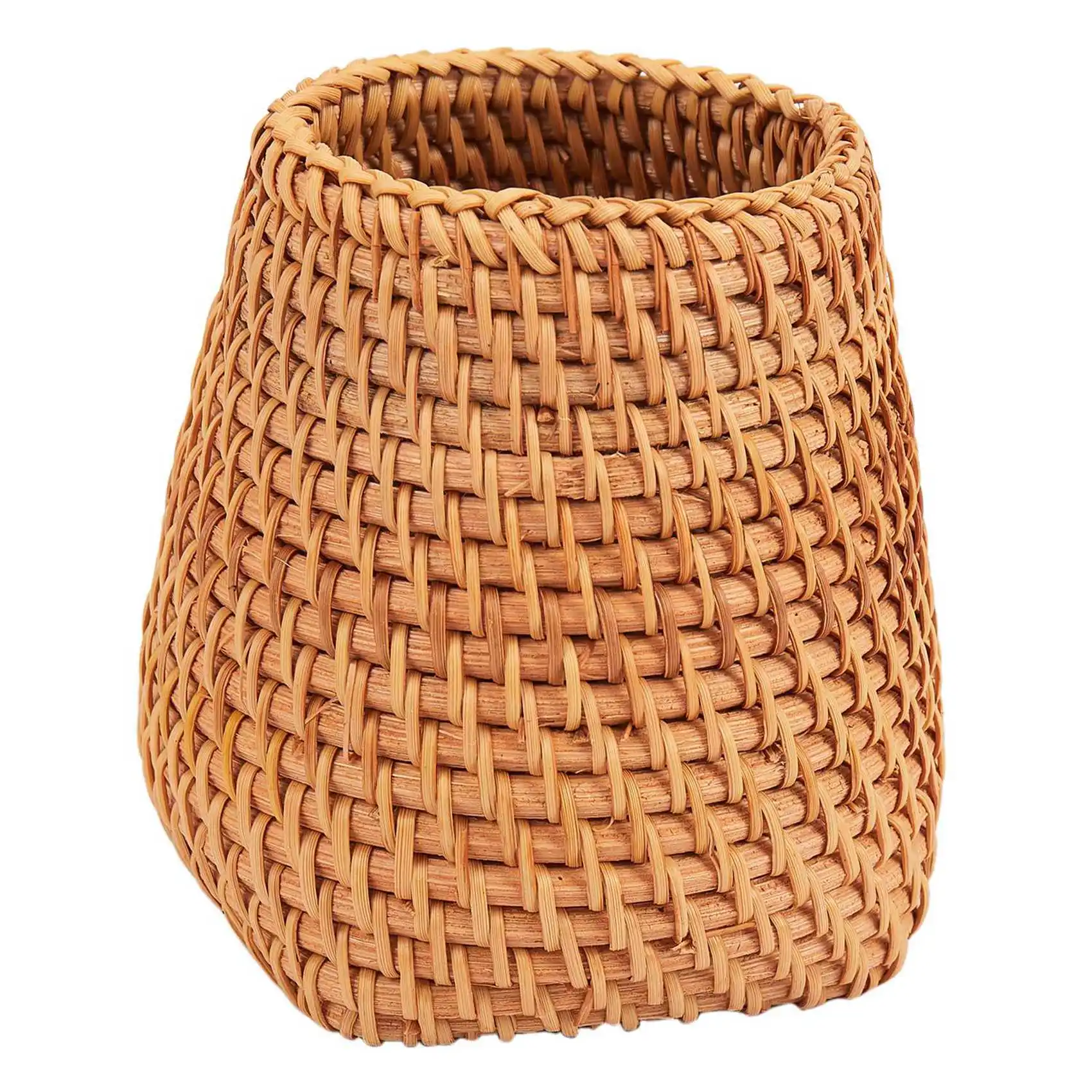 ABGE-2X Rattan Essstäbchen Rohr Schaufel Löffel Eimer Abendessen Messer Gabeln Geschirr Hause Lagerung Körbe Organizer C