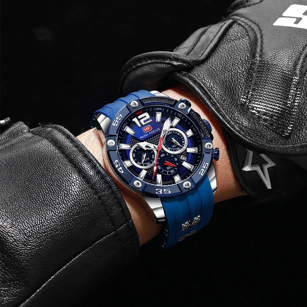 MINI FOCUS Fashion Sport Watches for Men Top Brand Luxury Military Date Watch Man Clock Chronograph Wristwatch With Luminous