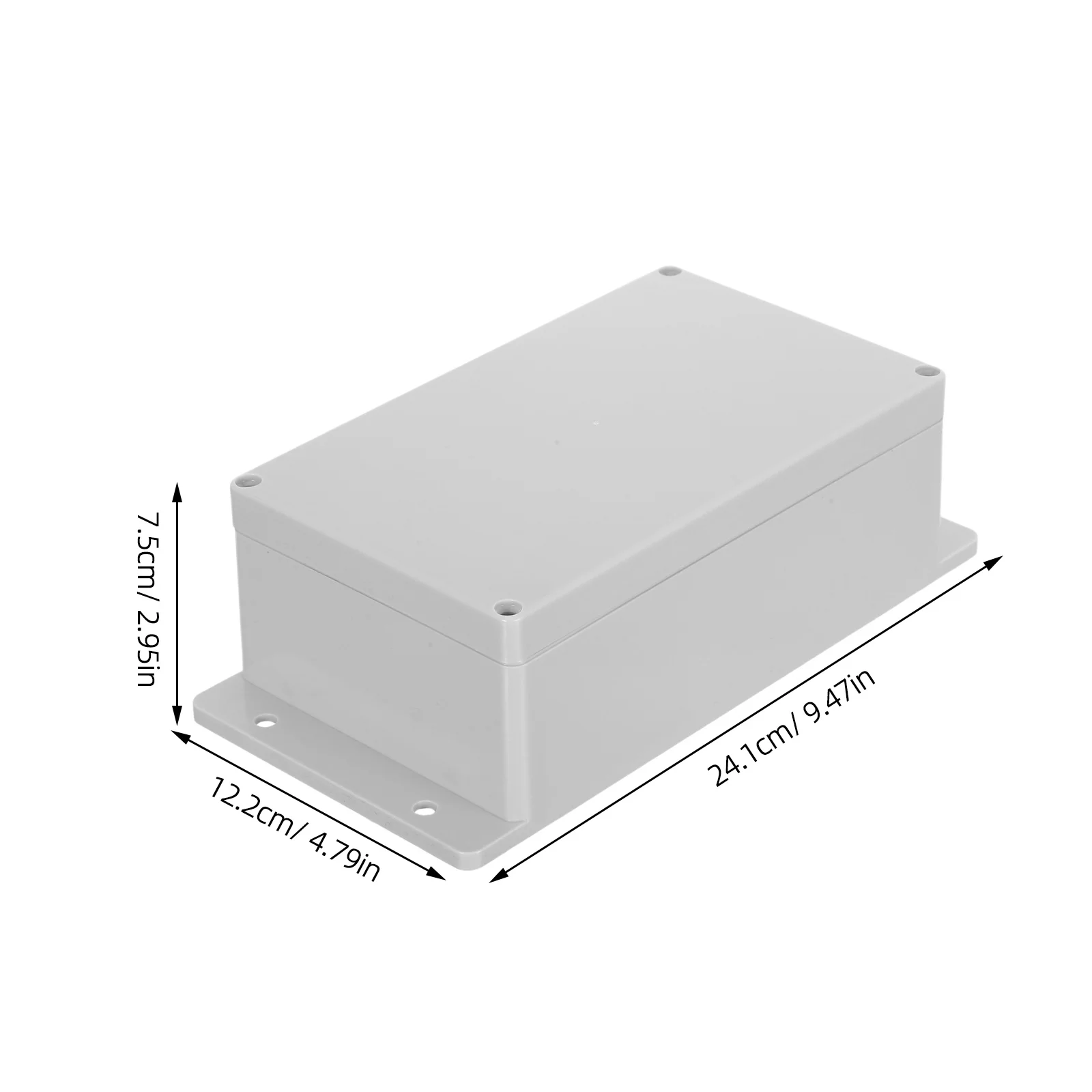 صندوق توصيل مقاوم للماء خارجي 9.5X4.8X3 بوصة Ip65 حاوية كهربائية بلاستيكية لأنظمة مراقبة الإضاءة بالأسلاك