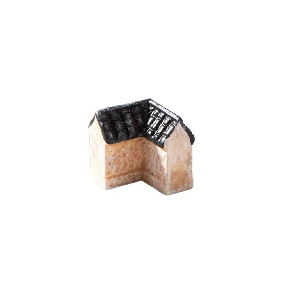 

Decorative Mini Resin House Chinese Style Resin Mini Old City Gate Retor Mini House Retro Building Micro Landscape