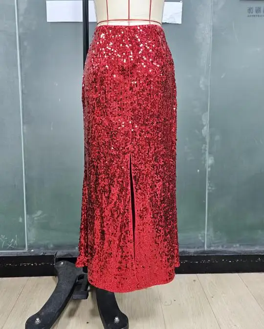 Jupe une étape fendue pour boîte de nuit, Sexy, personnalisée, Style de mode de rue, élégante, taille haute, jupes de fête, nouvelle collection