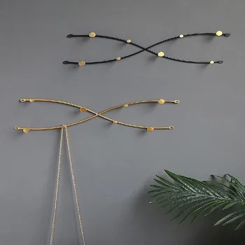 Moderne einfache Kreativität Mantel Hut Racks Eisen Stereo Haken moderne Eingang Tür Wand Schlüssel hängen dekorative Kleiderbügel Kleiderhaken