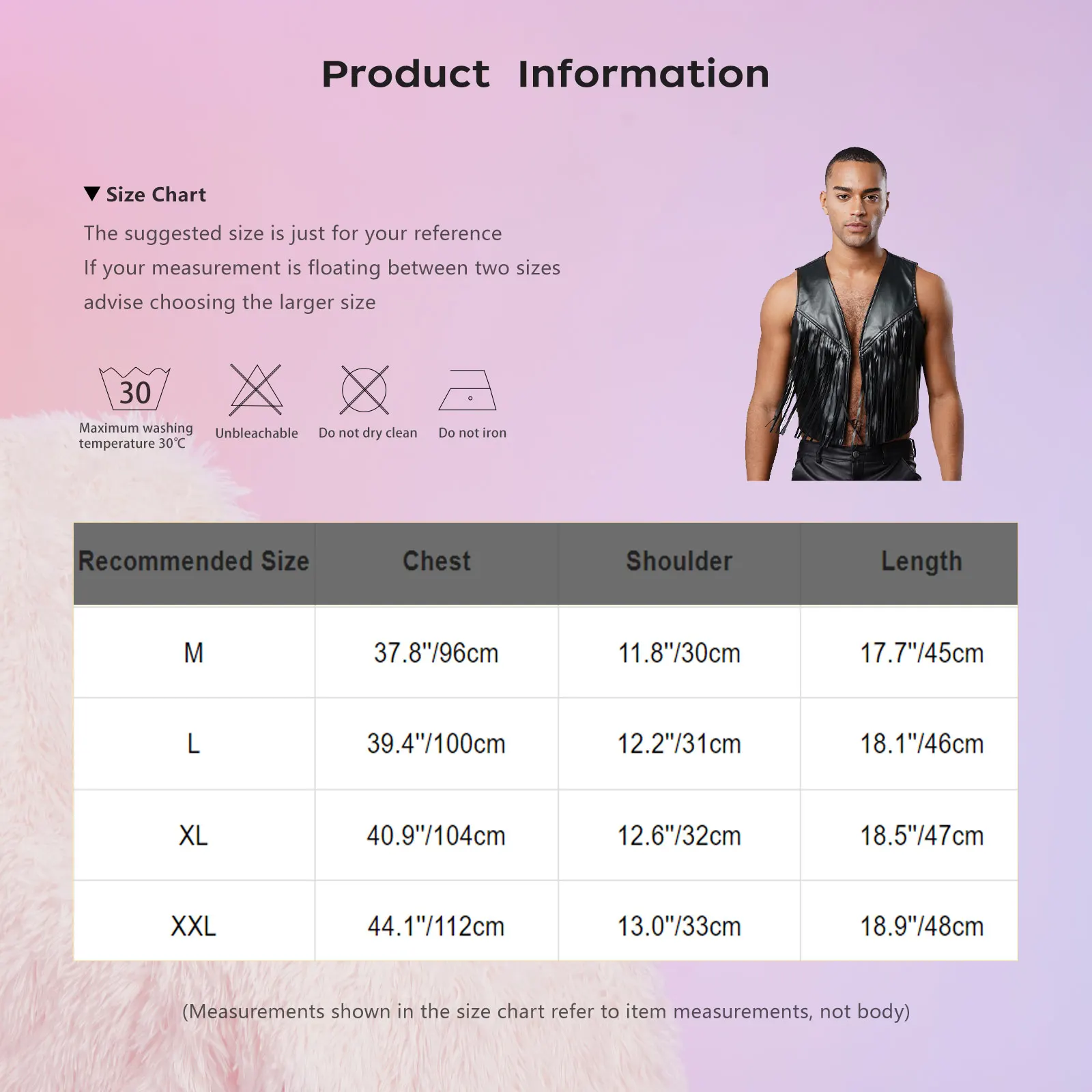 Męski strój kowbojski w stylu western, kostium cosplay, vintage lata 70., kamizelka z frędzlami, kurtka bez rękawów, otwarta kamizelka, topy bez rękawów, krótkie topy