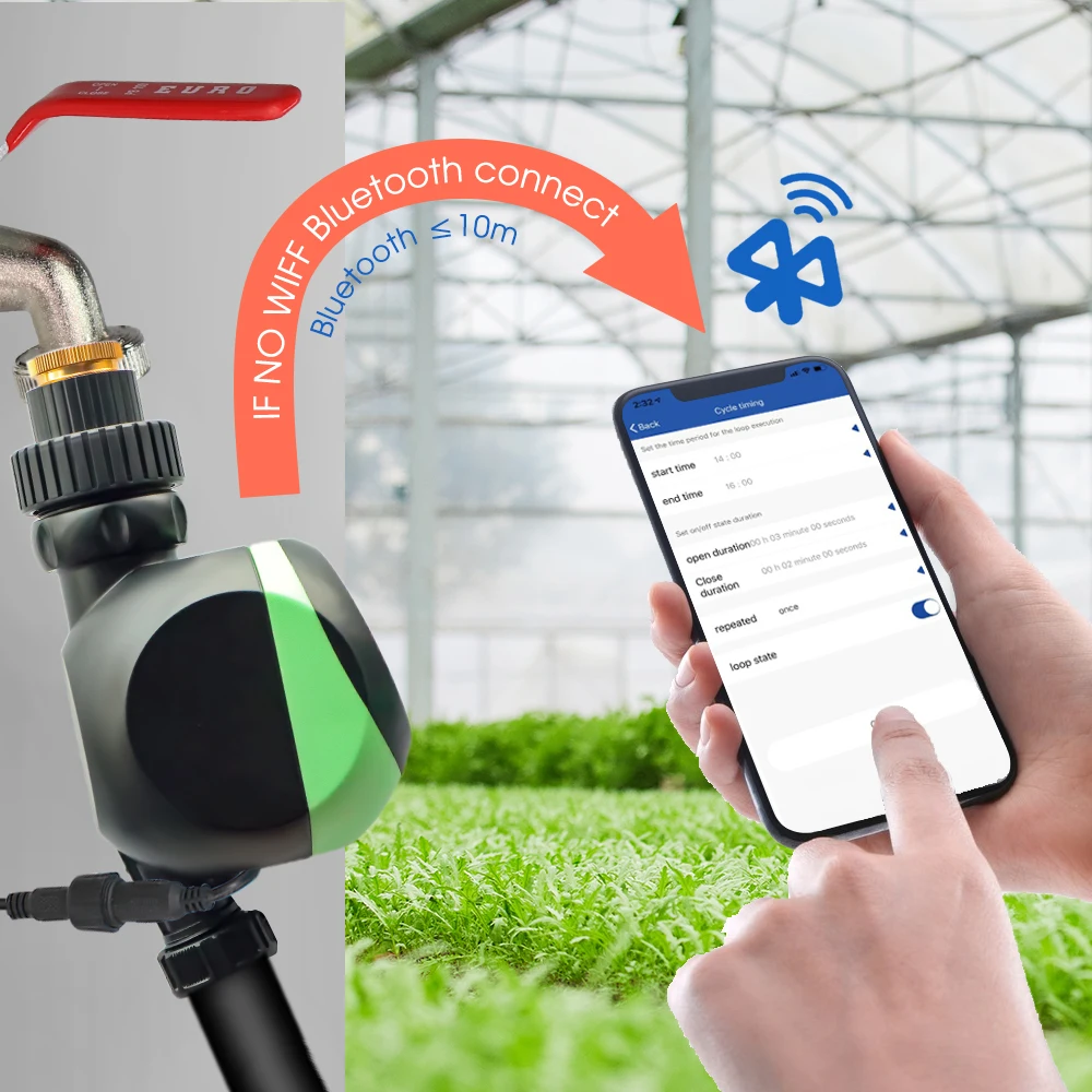 5G WiFi Smart Irrigation Timer Bluetooth Remote Control Alexa Google Integration 8 Program Timed Watering for Lawns Gardens