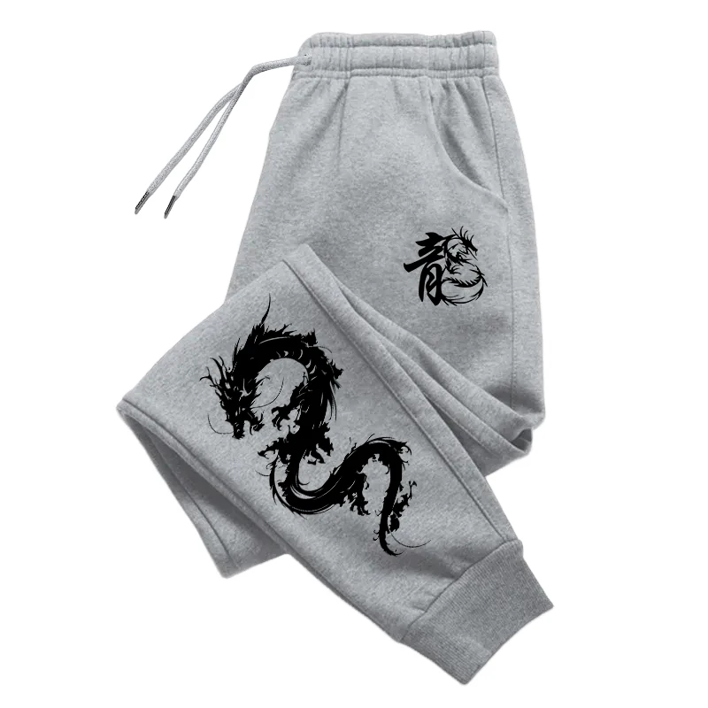 2026 Topseller Herren Casual Jogginghose mit Chinesischem Drachen-Print, Männerhose für Zuhause, Outdoor, Alltag, Fitness und Sport – Detail 5