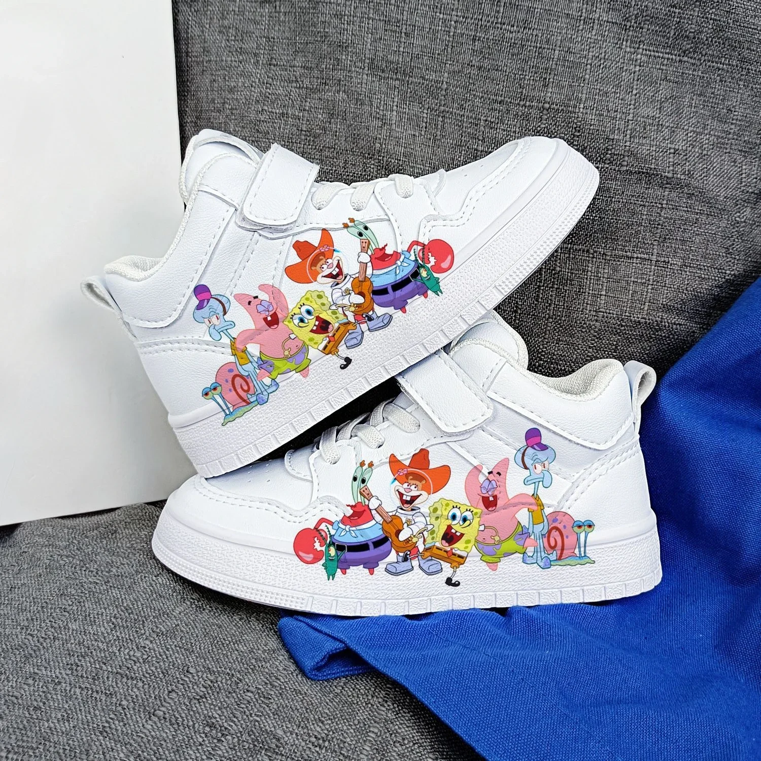 Original cartoon SpongeBob SquarePants princess cute Casual shoes soft sports shoes for girlfriend gift EU size 25-38