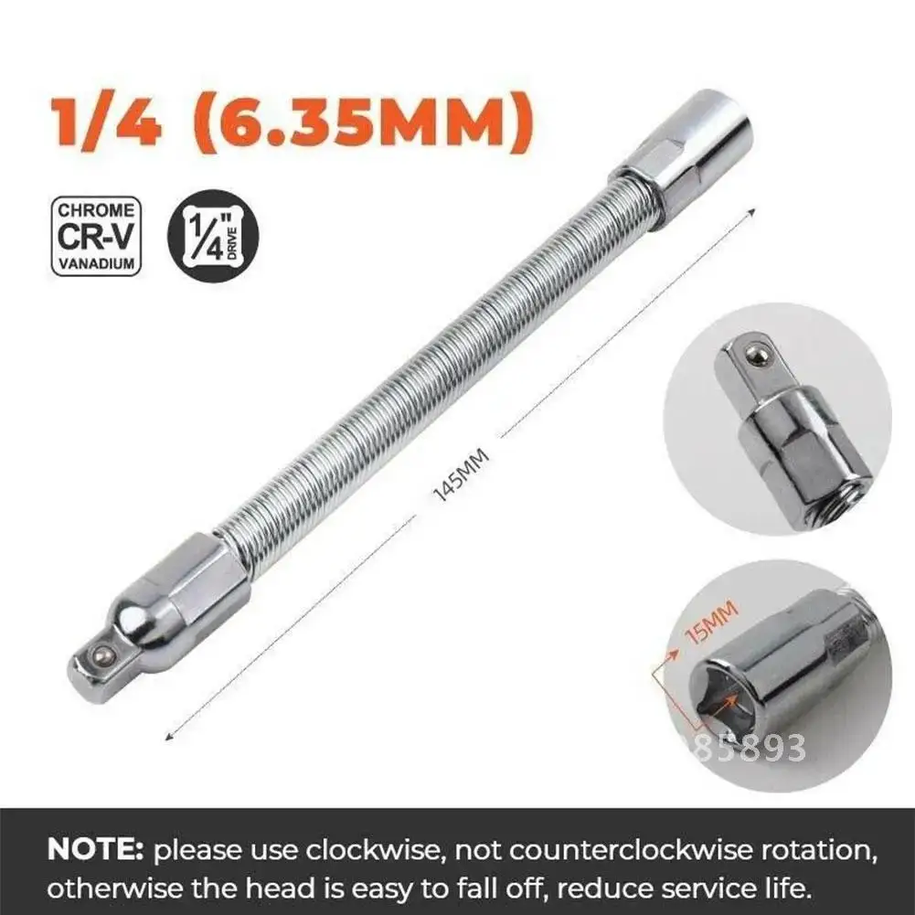 Universal Extension Rod Electric Wrench Sleeve Bendable Flexible Shaft Universal Linkage Plus Force Rod Dropshipping