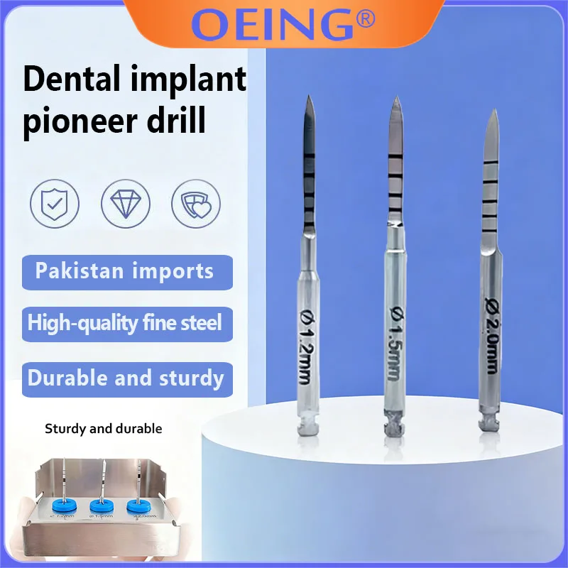 

1Set 1.2/1.5/2.0mm Dental Implant Long Lance Pilot Drills Implant Drill Dentist Surgical Lab Tools Burs
