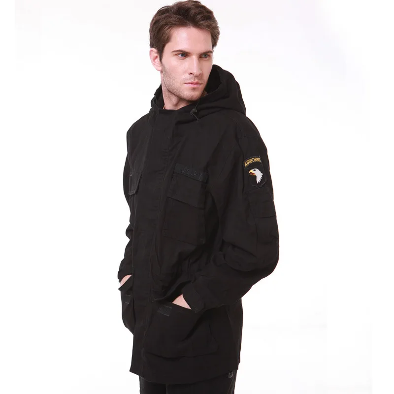 

Men's M65 Field Jacket Tactical Windbreaker Spring and Autumn Work Cargo Uniform Camouflage Outdoor Coat Tops
