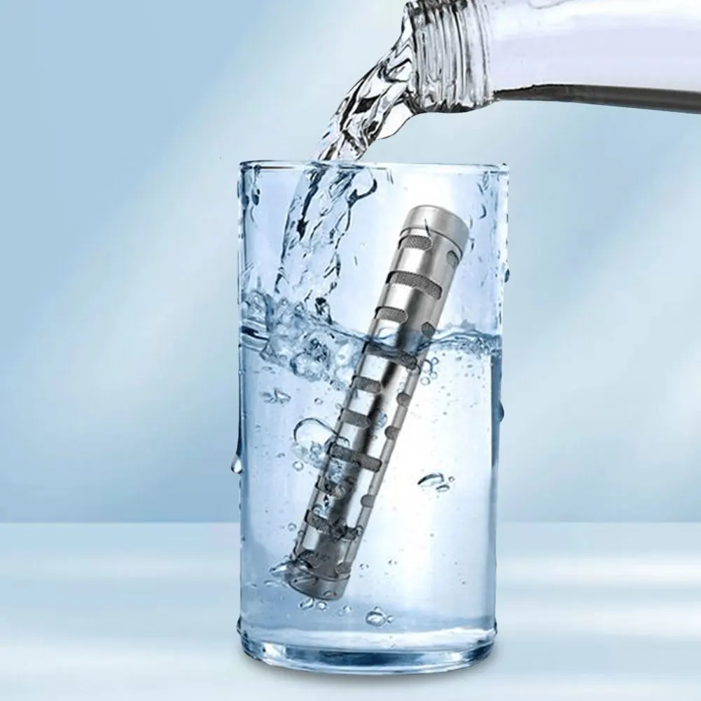 PH Alkalizer Ionizer Stainless Steel Hydrogen Minerals Wand Water Purifier Filter Naturally Increases PH Levels Decreases ORP