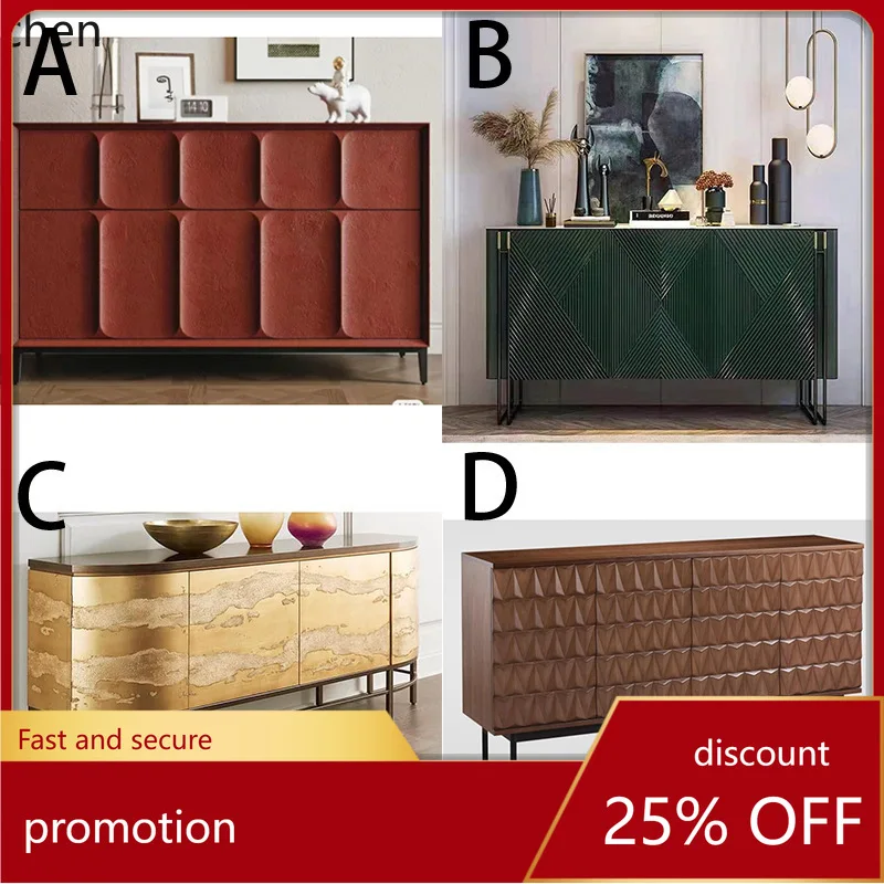 HT Bedroom Wall Storage Home Hallway Cabinet Living Room Solid Wood Sideboard Integrated Wall Cabinet Standing Cabinet