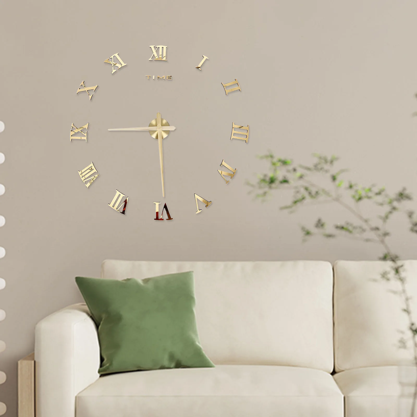 

1Set Acrylic Wall Clock Silent DIY Wall Clock Decor for Bedroom Living Room Office Gift Home Decorations