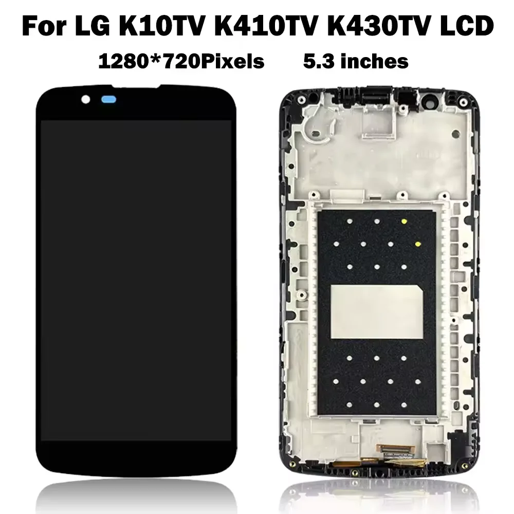 Original For LG K10 TV K10TV K430TV K410TV LCD Display Screen With Touch Screen Digitizer Assembly For LG K10 TV K10TV Lcd