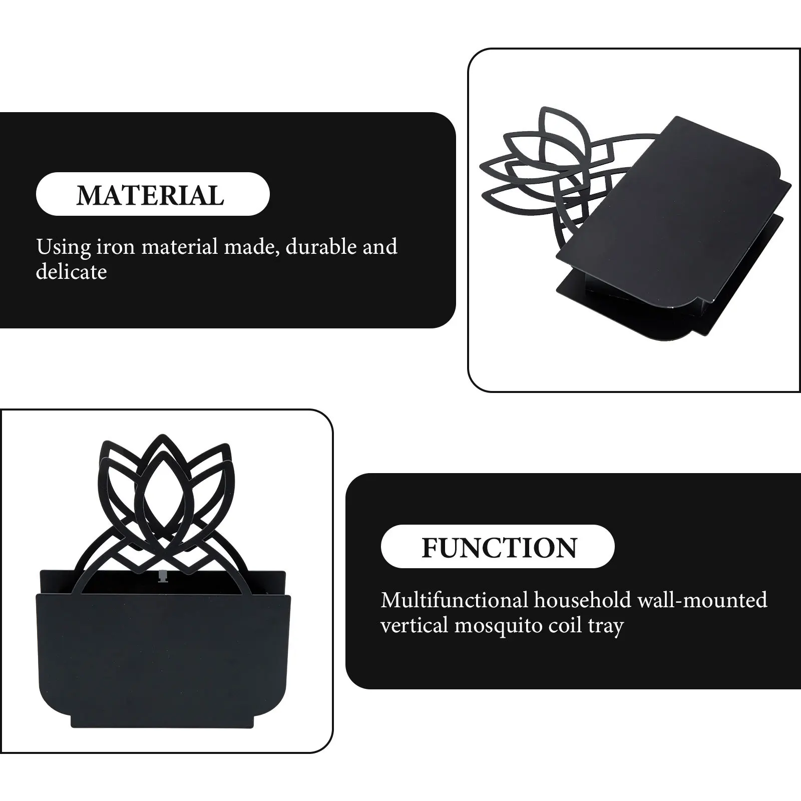 

Incense Holder Iron Rack Heat Resistant Ash Collector Indoor Outdoor Dorm Room Essential