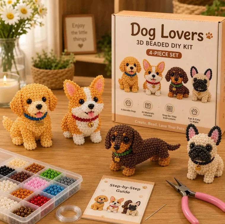 DIY Beaded 3D Embroidery Sewing Toy Animal Kit Backyard Birds Pattern Beadwork Cross Stitch For Adults Kids Birthday Gift