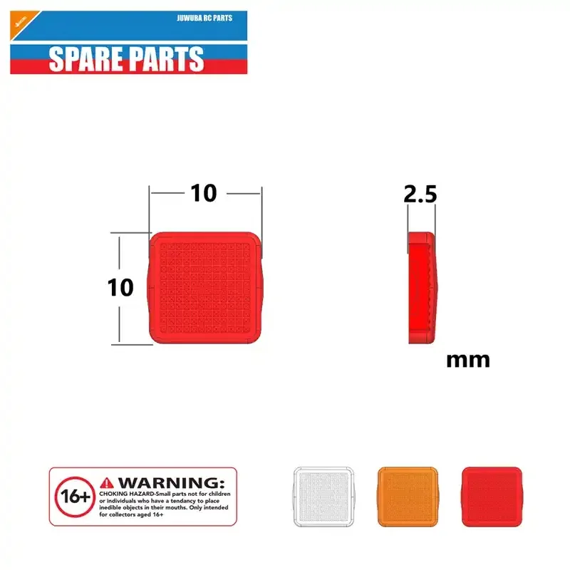 2 STUKS RC 1/14 Plastic Achterlicht Cover Licht Lakens Voor Tamiya 1/14 Brandstoftank Trailer Flatbed Oplegger Reefer Oplegger