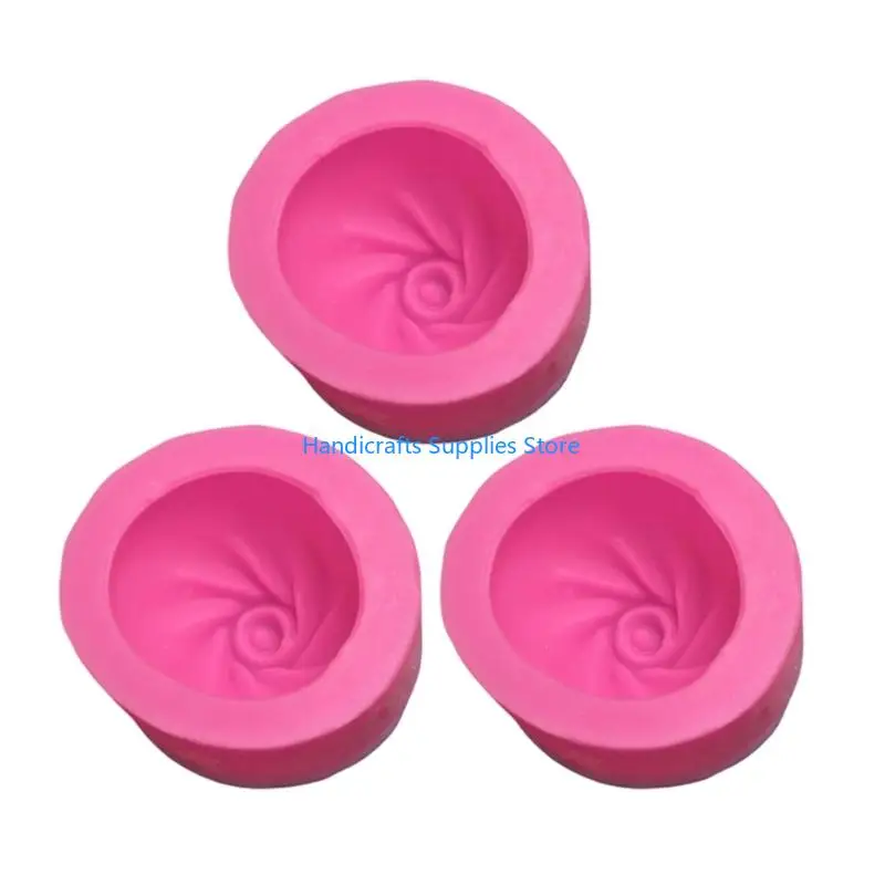 R1WA Round Dough Press Set of 3 for Ridged Pastries and Stuffed Dough Items