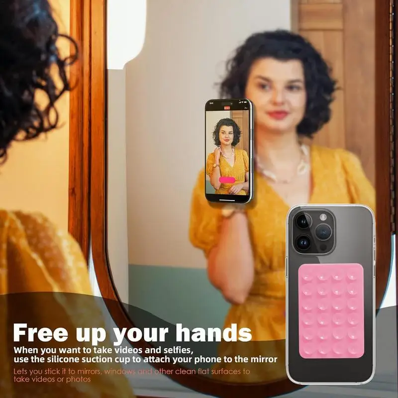 شفط جراب هاتف جبل حر اليدين مرآة دش حامل هاتف مربع المضادة للانزلاق شفط كأس الهاتف جبل لطاولة جدار المطبخ