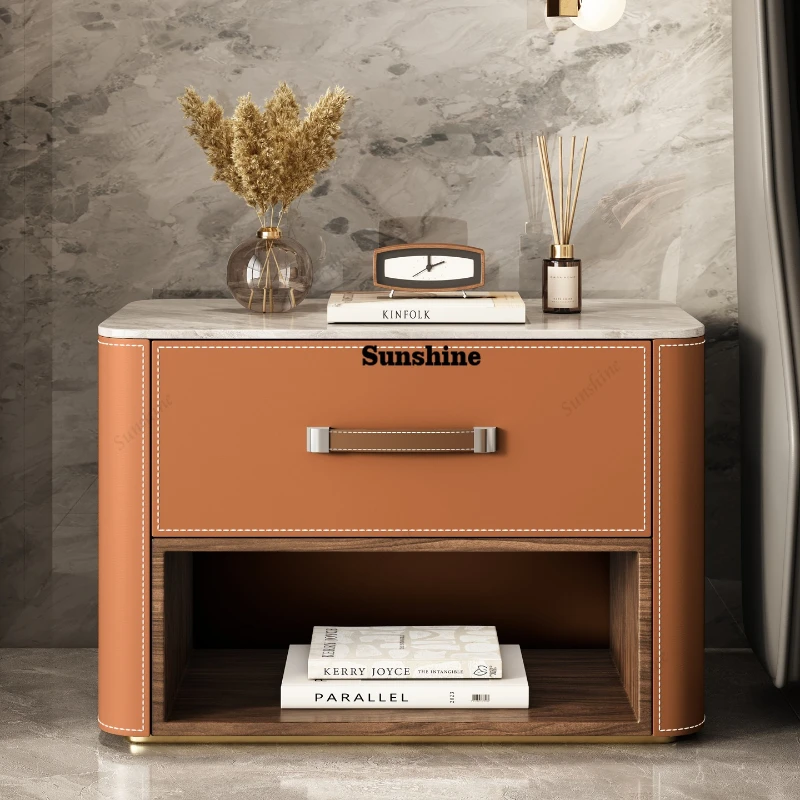 

Minimalist Luxury Bedside Table Aesthetic Creative Modern Design Bedside Tables Delicacy Mesitas De Noche Bedroom Furniture