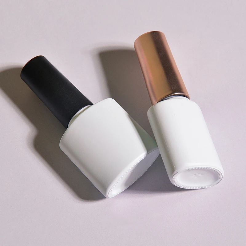 8ml Empty Glass Nail Polish Bottle Empty With Lid Brush Cosmetic Containers Nail Glass Bottles With Brush