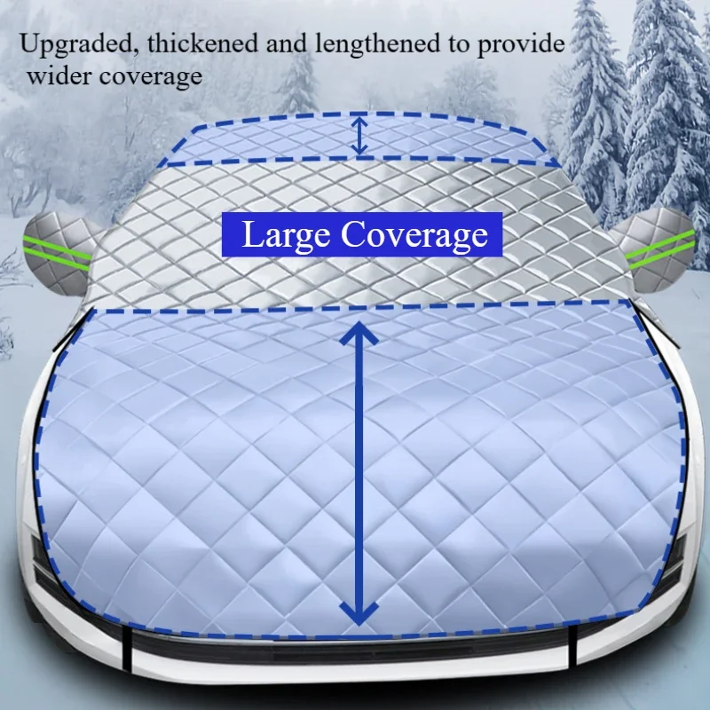 5-Layer Car Cover Hail Snow Shade Awning From Protective Dust Waterproof Exterior Protect Anti UV Outdoor Protector Covers