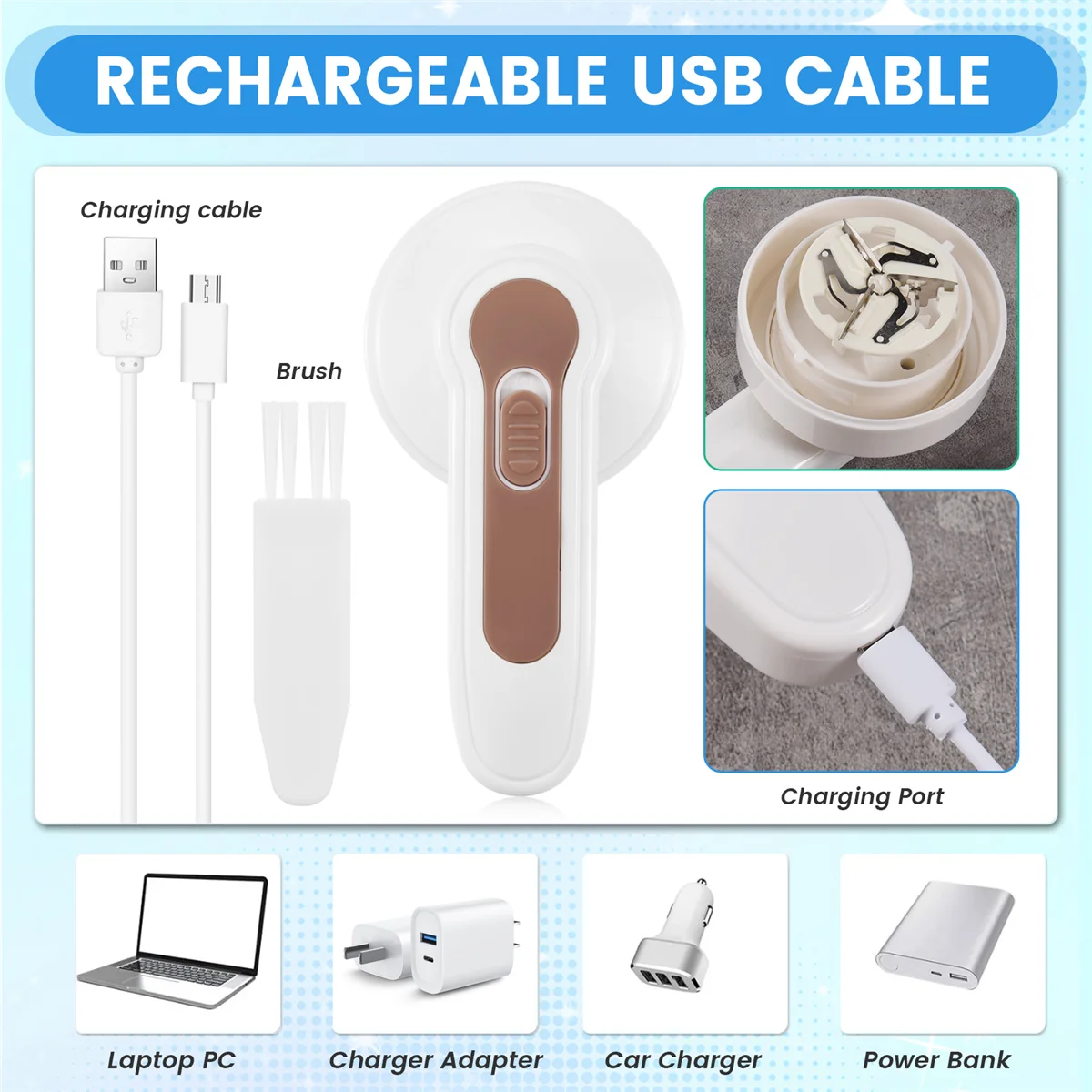 ไฟฟ้า Lint Remover ไร้สาย Fuzz เครื่องโกนหนวดเสื้อผ้าเครื่องโกนหนวดผ้า Pill Remover Lint Pellet