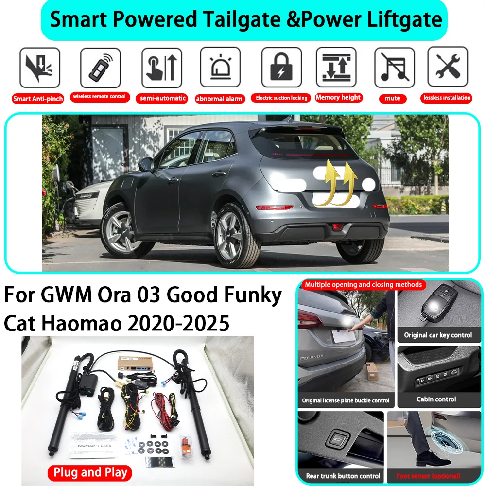 for GWM Ora 03 Good Funky Cat Haomao 2020-2025 OEM Smart Automatic Powered Tailgate Electric Power Tailgate Lift Kit Key Close