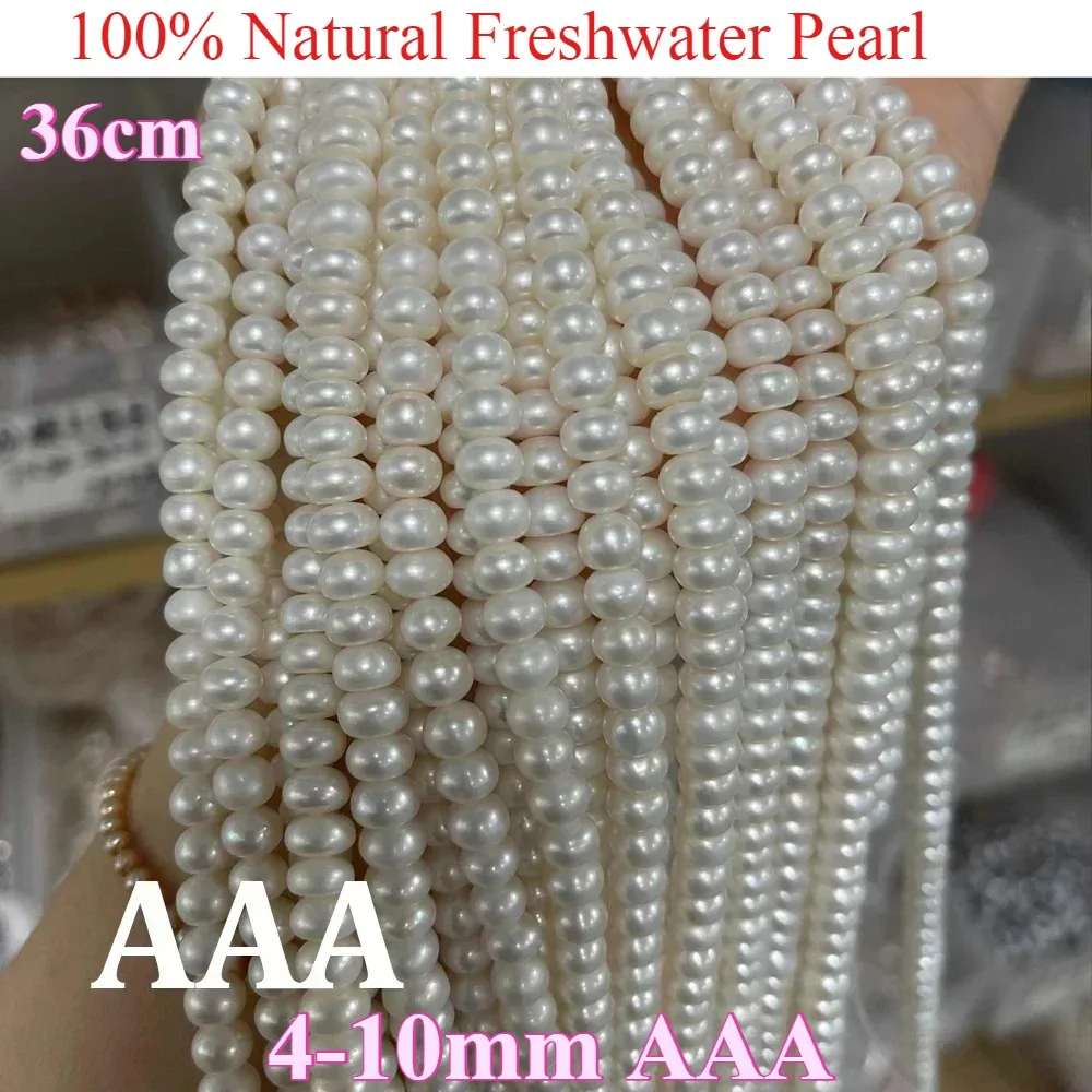 

Natural Freshwater Pearls Exquisite Spacer Loose Bead 4-10mm AAA for Jewelry Make DIY Necklace Bracelet Accessories Women Gift
