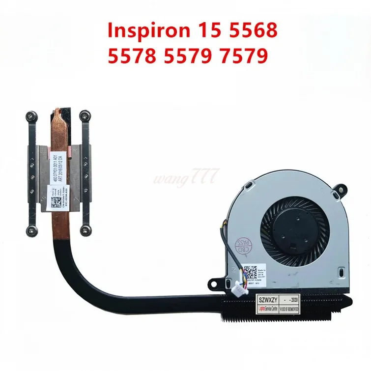 Original For Dell Inspiron 15 5568 5578 5579 7579 Laptop Heatsink With Fan XG6VT 0XG6VT 31TPT 031TPT