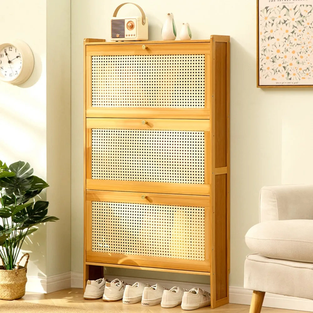 خزائن الأحذية المنزلية الداخلية رقيقة البقشيش دلو رف الأحذية المنظم الرف تخزين سعة كبيرة منظمة ضيقة بسيطة