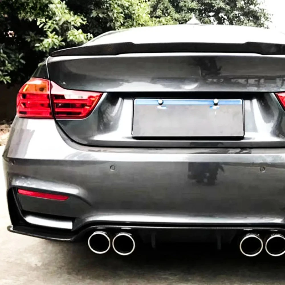 For BMW 4 Series 14-20 F32 F33 F36 (AN Only) Carbon 3D Rear Bumper Diffuser Lip