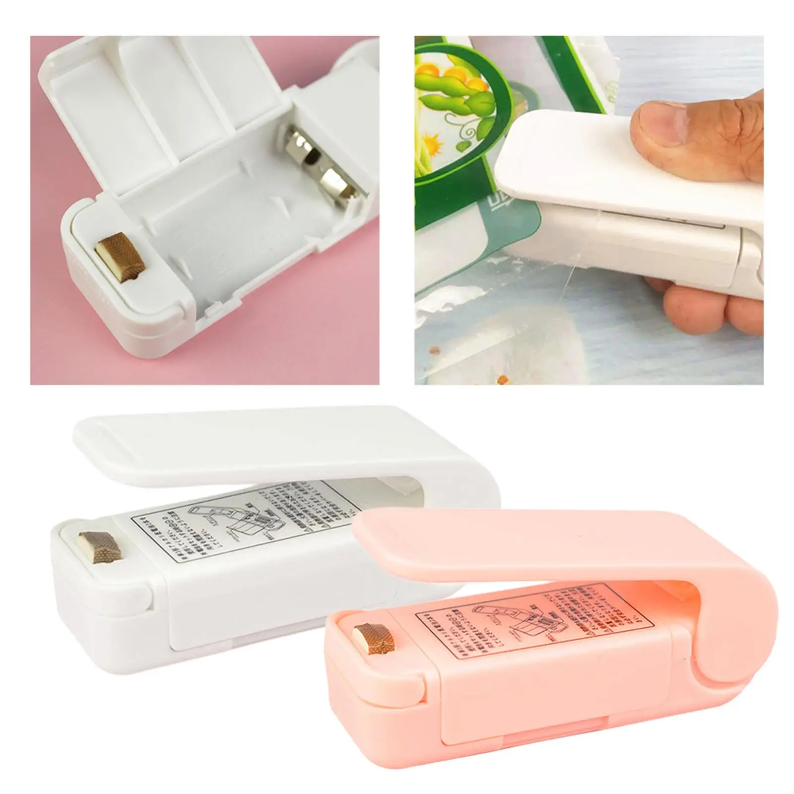 Portable Mini Heat Sealer,Fresh Keeping Handheld Mini Machine,Plastic Bag Sealer