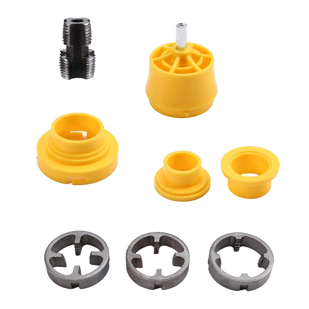 2025 + بولي كلوريد الفينيل صانع الموضوع أداة الأنابيب عراف السباكة مجموعة أدوات الأنابيب عراف مجموعة 1/2in 3/4in 1in يموت الأنابيب البلاستيكية الحنفية يموت مجموعة #3