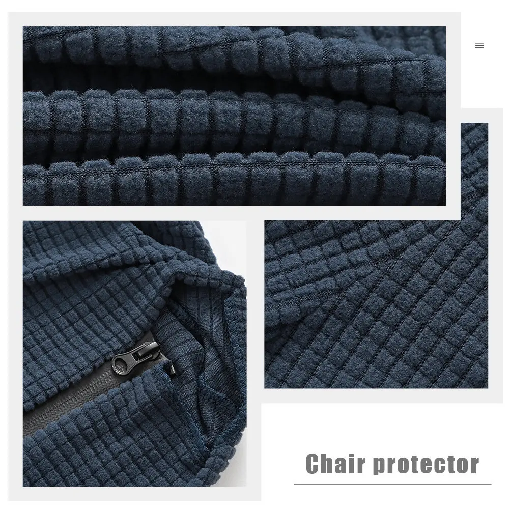 1Set Elastic Chair Slipcover for Gaming Desk Chair Washable Quick Install Removable Protection from Wear Tear Pet Bite and
