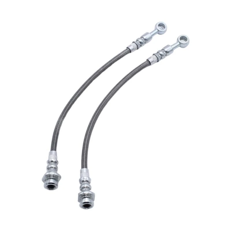 

JU64 Upgraded Stainless Steel Braided Hoses Reliable & Noise Reducing Brake Hoses Vehicle Accessories H1717SSPAIR ZPN-41941