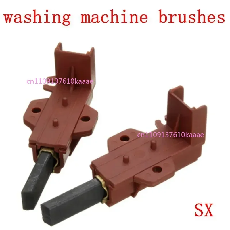 

2PC Washing Machine Motor Carbon Brushes with Holder Replacement Parts