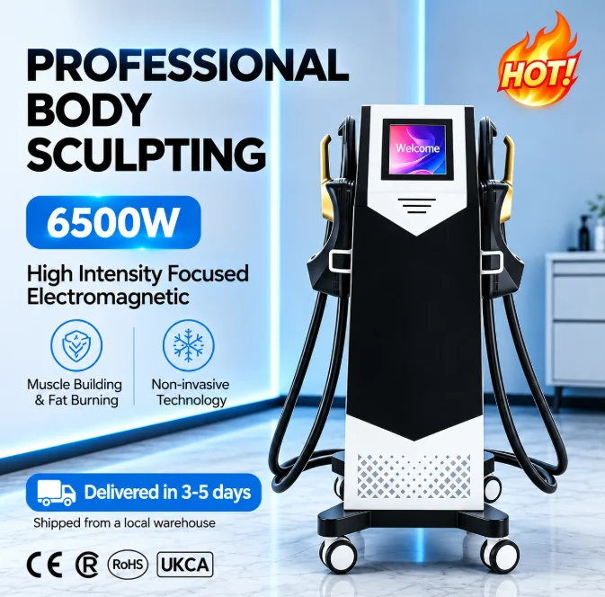 2026 RF EMSnova Body Sculpting Machine Electric 15 Tes 6500W 2/4/5 Handle Neo EMS Fat Burning Slimming Muscle Stimulator