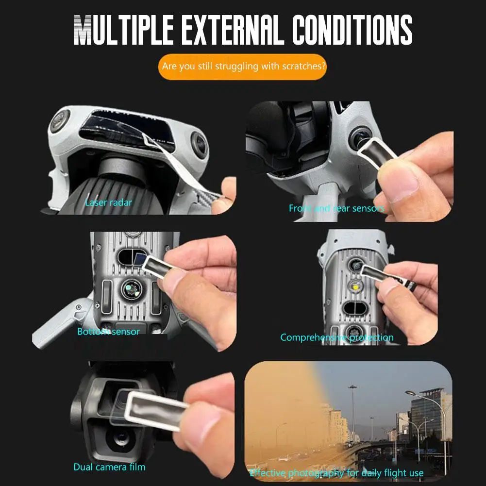 For DJI AIR 3S Lens Protector Nano Film Ultra-thin Explosion-proof Anti-Scratch Protective Film For DJI Air 3S Drone Access S3Z6