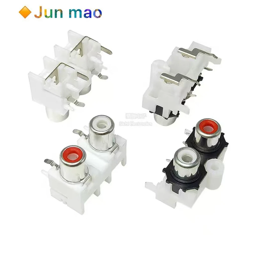 5PCS AV2-8.4-13 2/4/6/8 bit/hole RCA-213 Lotus socket audio interface connector AV same core socket