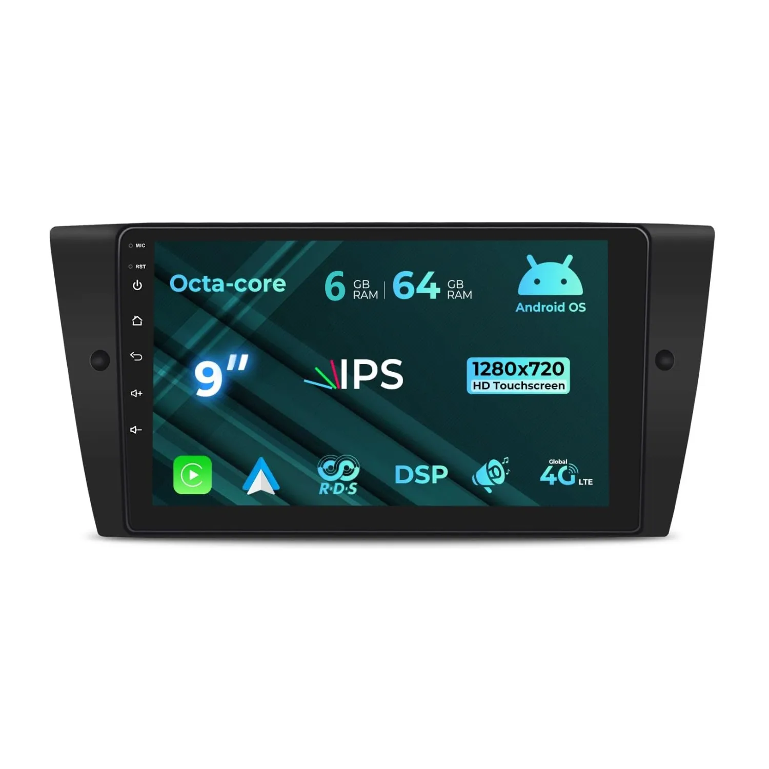 Android 14 Car Radio For BMW E90 E91 E92 E93 3 Series Wireless Carplay Auto Multimedia Stereo Video Player Head Unit GPS Navi BT