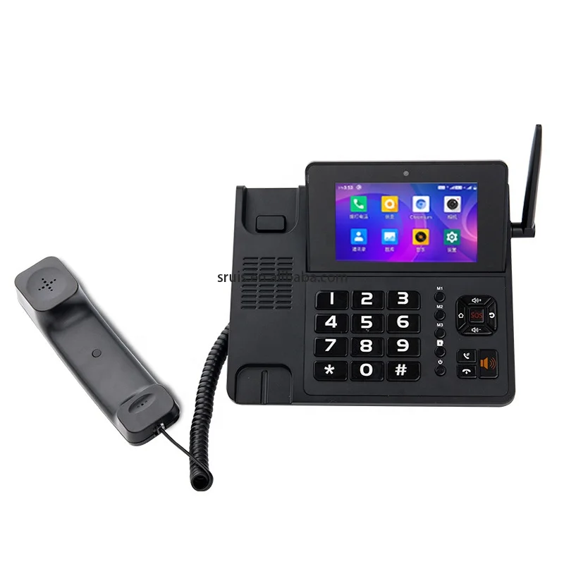 Telephone Landline 4G VOSruisE SruisE Android 10.1 Phone Fixed Wireless Phone Smart Touch Screen Video Call Spin Landline